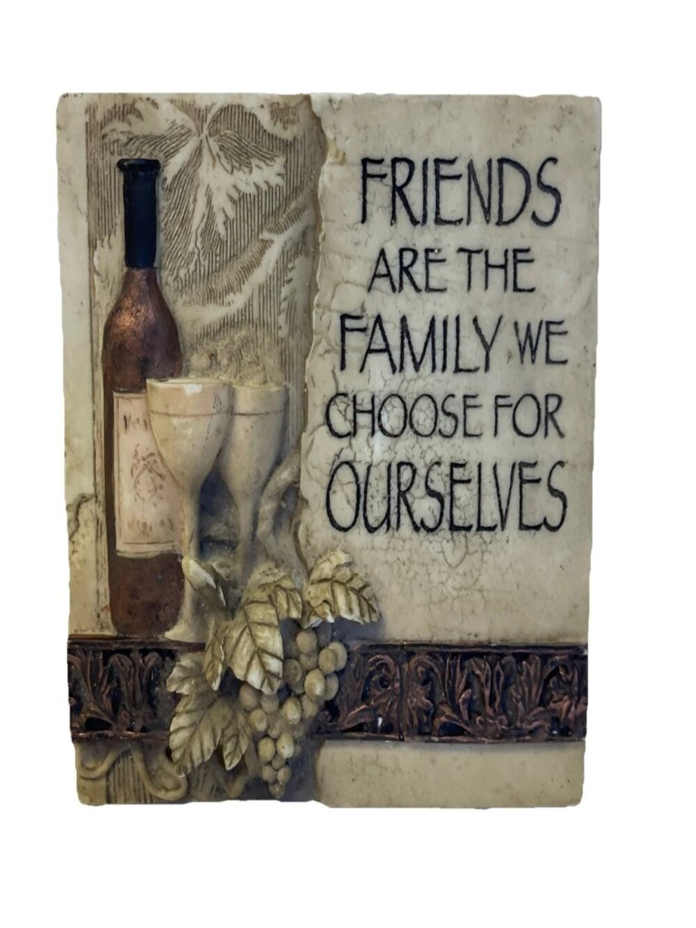 History & Heraldry Friends Are The Family We Choose For Ourselves Wall Plaque